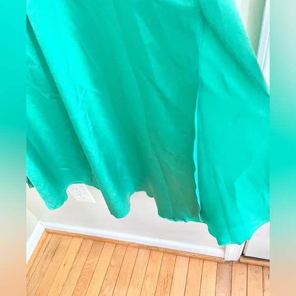 Vintage Claire Sandra by Lucie Ann Emerald Green Night Dress Size Medium - Picture 7 of 11